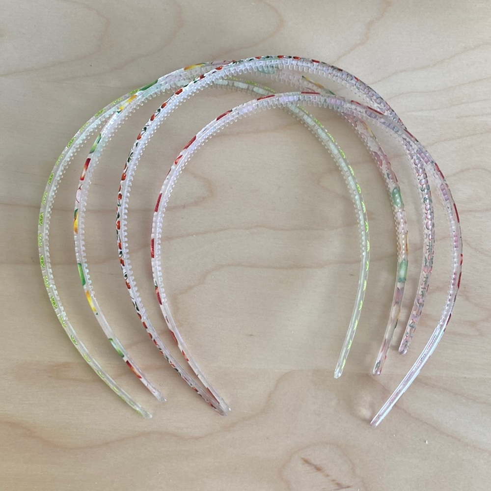 Set of 4 fruit themed headbands
